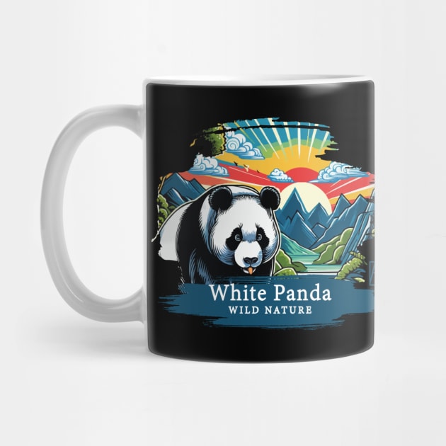 White Panda - WILD NATURE - WHITE PANDA -11 by ArtProjectShop